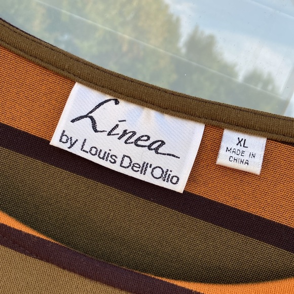 LINEA Louis Dell'olio Striped Sheath Dress XL - Picture 5 of 6